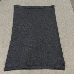 CAbi charcoal sweater Skirt but can be a top scarf & hoodie